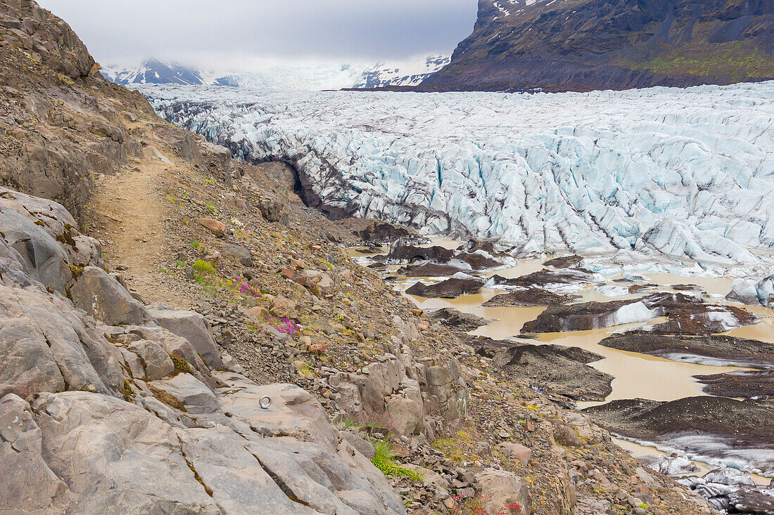 Svinafellsjokull-Gletscher, Skaftafell-Nationalpark, Island, Polarregionen