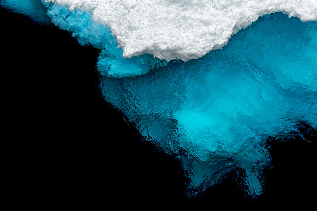 Sea Ice from above, Antarctic Peninsula, Antarctica, Polar Regions