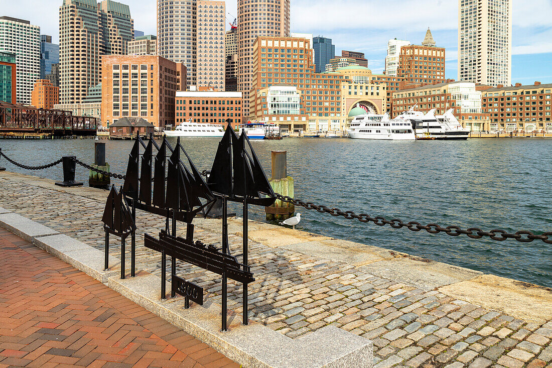 Boston Waterfront, Fan Pier Detail, Boston, Massachusetts, Neuengland, Vereinigte Staaten von Amerika, Nordamerika