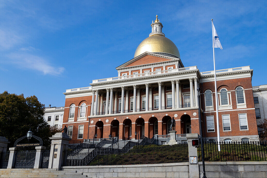 Massachusetts State House, Boston, Massachusetts, Neuengland, Vereinigte Staaten von Amerika, Nordamerika