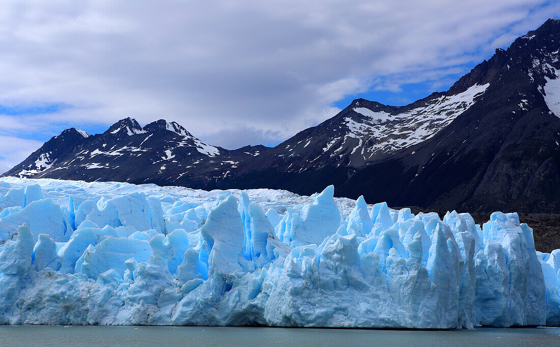 Grauer Gletscher, Torres del Paine Nationalpark, Patagonien, Chile, Südamerika