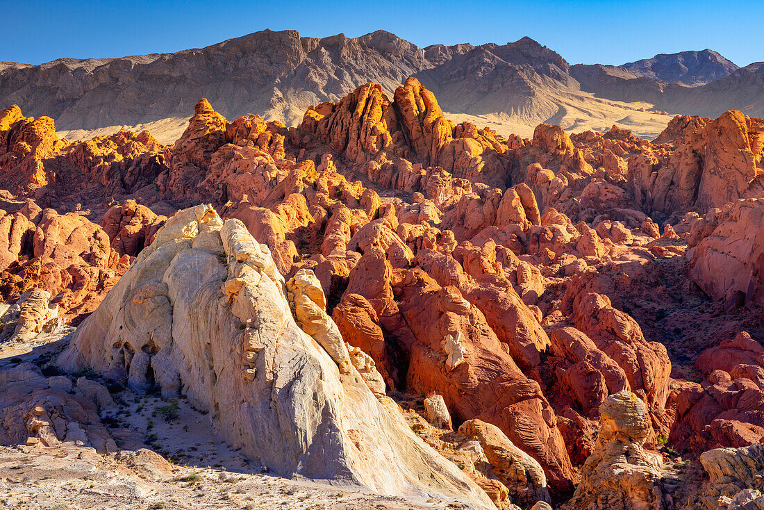 Fire Canyon and Silica Dome, Valley of Fire State Park, Nevada, Western United States, United States of America, North America