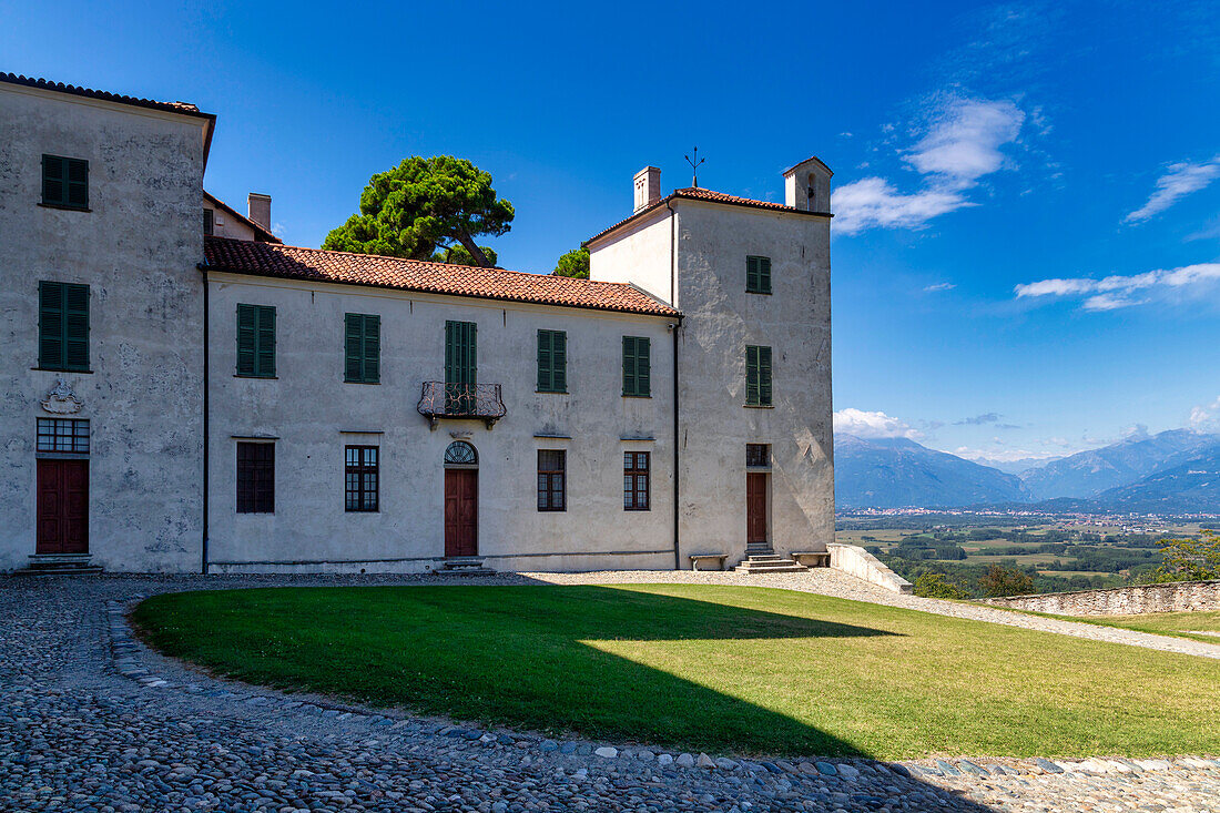 Das Schloss und der Park von Masino, Caravino, Bezirk Torino, Piemont, Italien, Europa