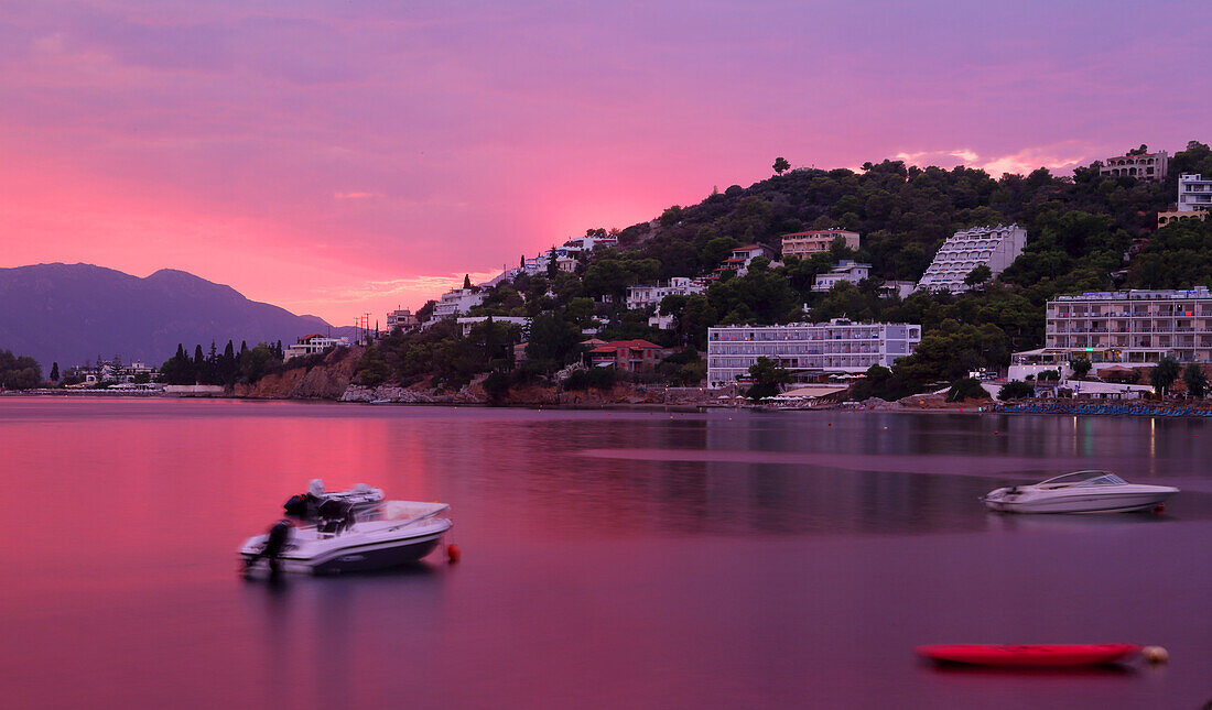 Poros Island sunset, Saronic Gulf, Greek Islands, Greece, Europe