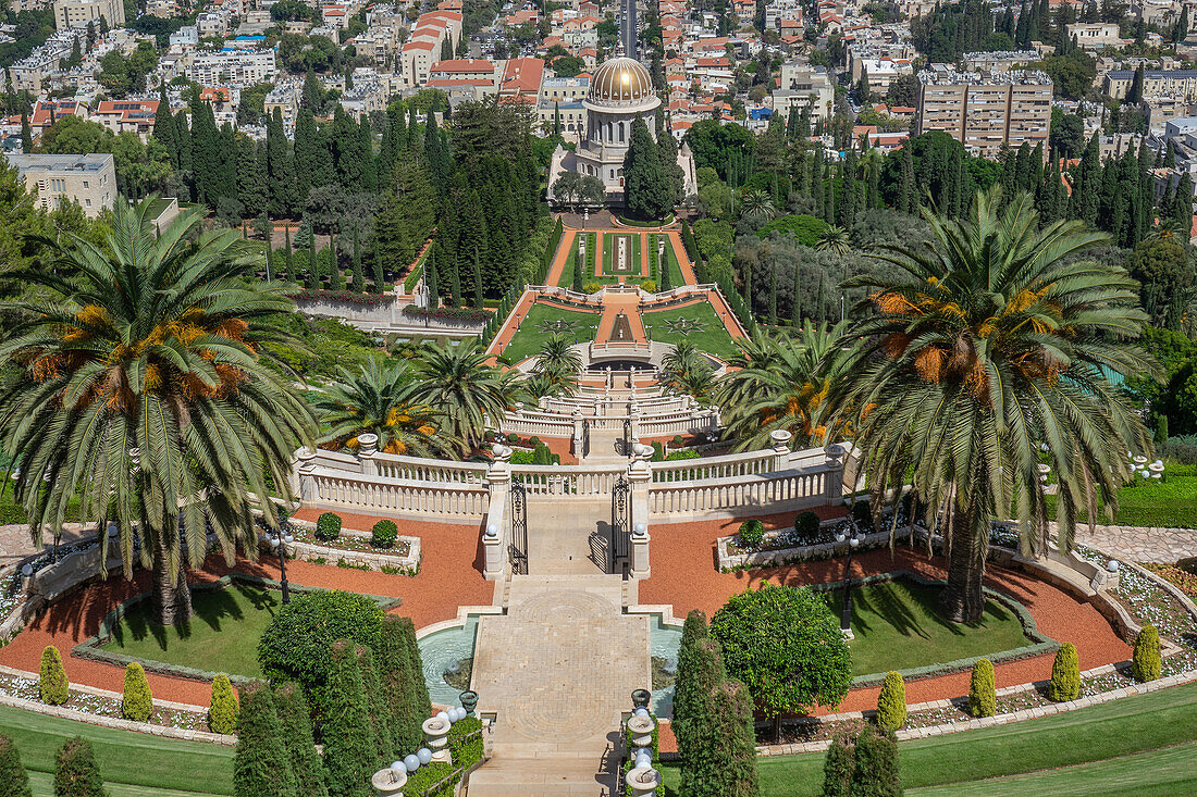 Bahai-Gärten, Haifa, Israel, Naher Osten