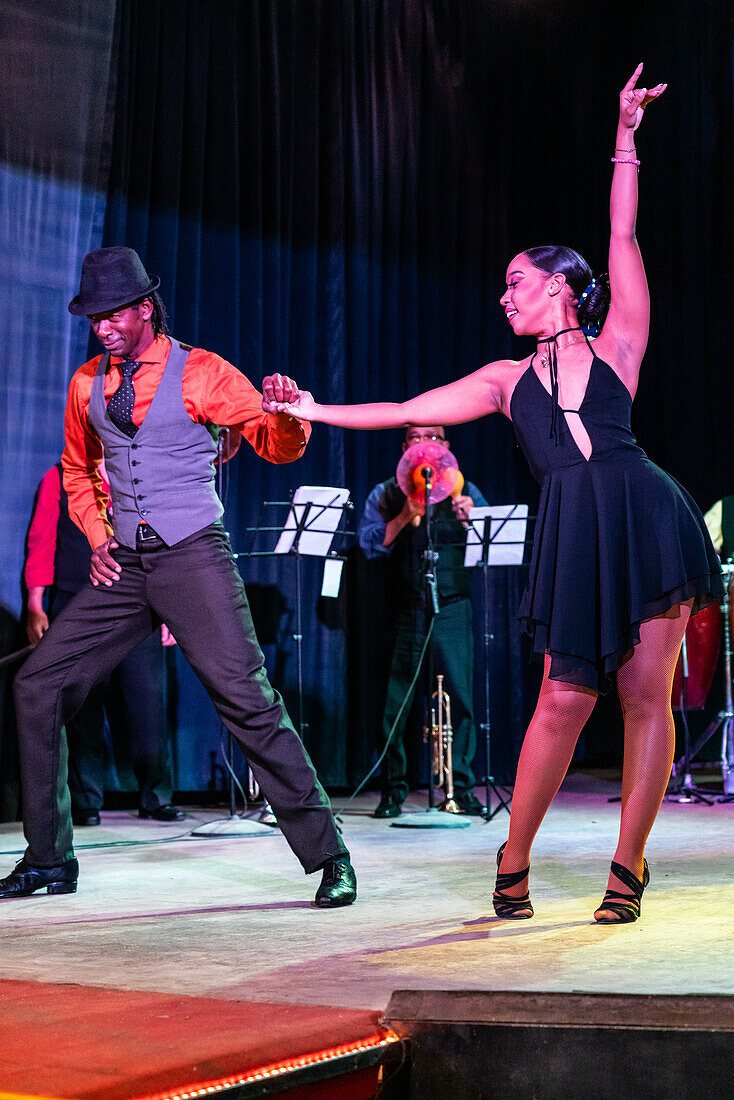 Dancers at latest incarnation of Buena Vista Social Club, Havana, Cuba, West Indies, Caribbean, Central America