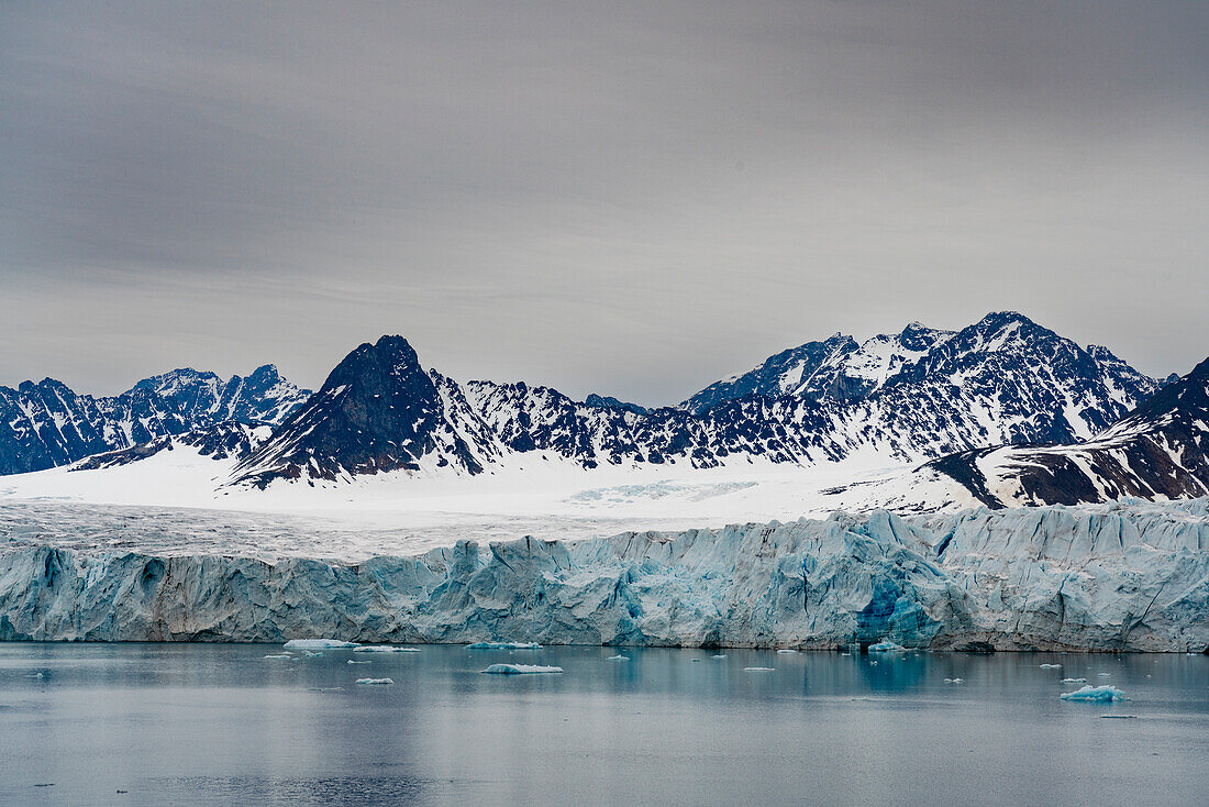 Lillyhookbreen-Gletscher, Spitzbergen, Svalbard-Inseln, Arktis, Norwegen, Europa