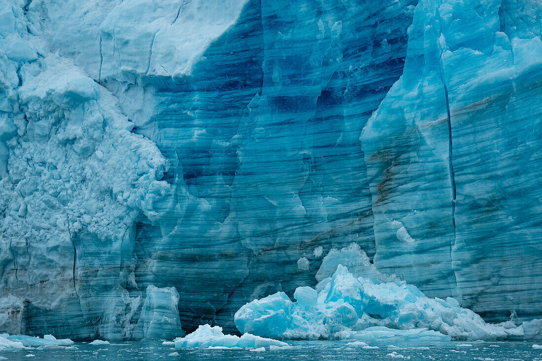 Lillyhookbreen-Gletscher, Spitzbergen, Svalbard-Inseln, Arktis, Norwegen, Europa