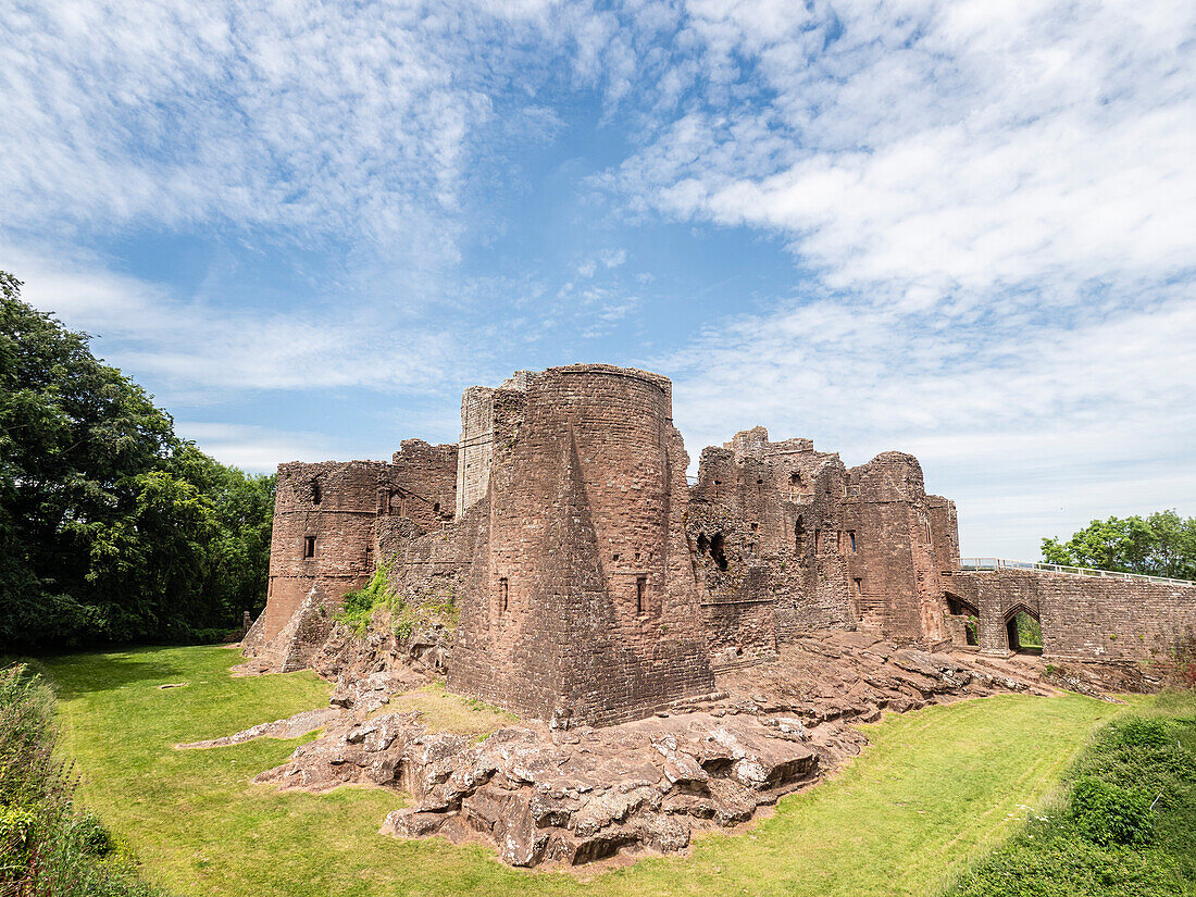 Goodrich Castle, Goodrich, Ross-on-Wye, Herefordshire, England, Vereinigtes Königreich, Europa