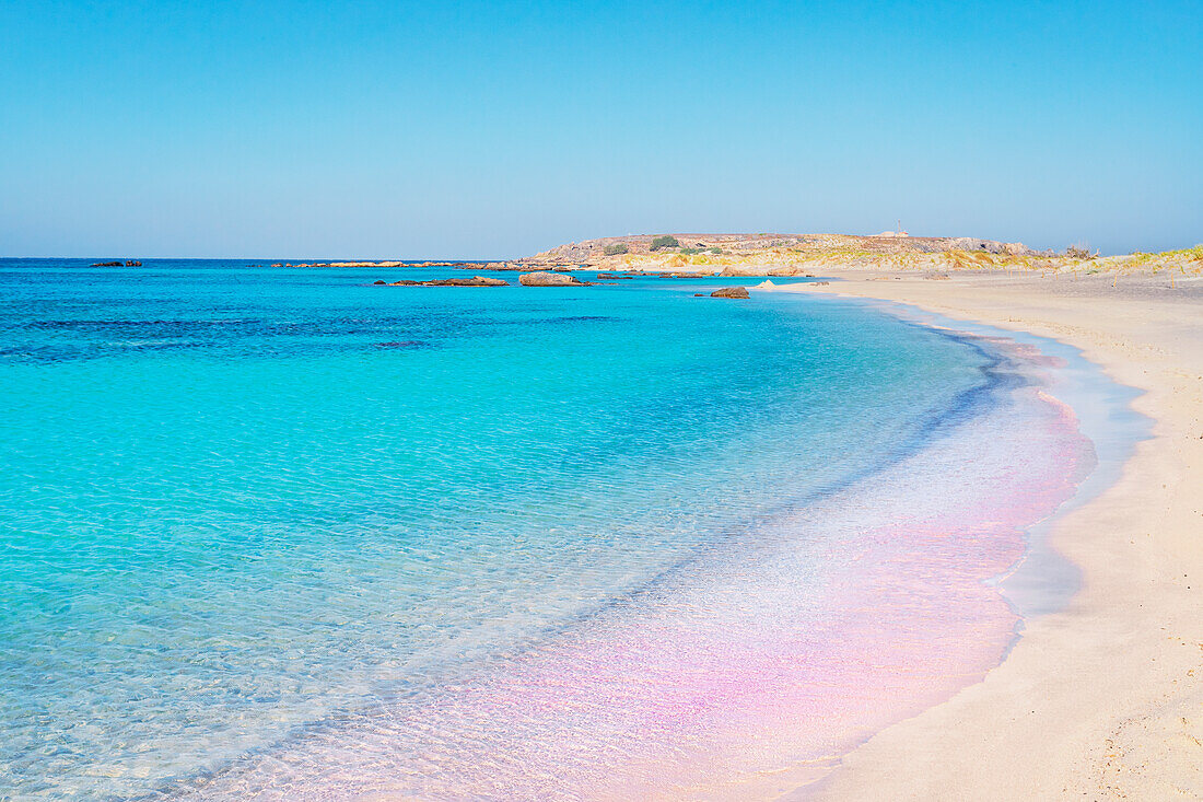 Strand von Elafonisi, Chania, Kreta, Griechische Inseln, Griechenland, Europa