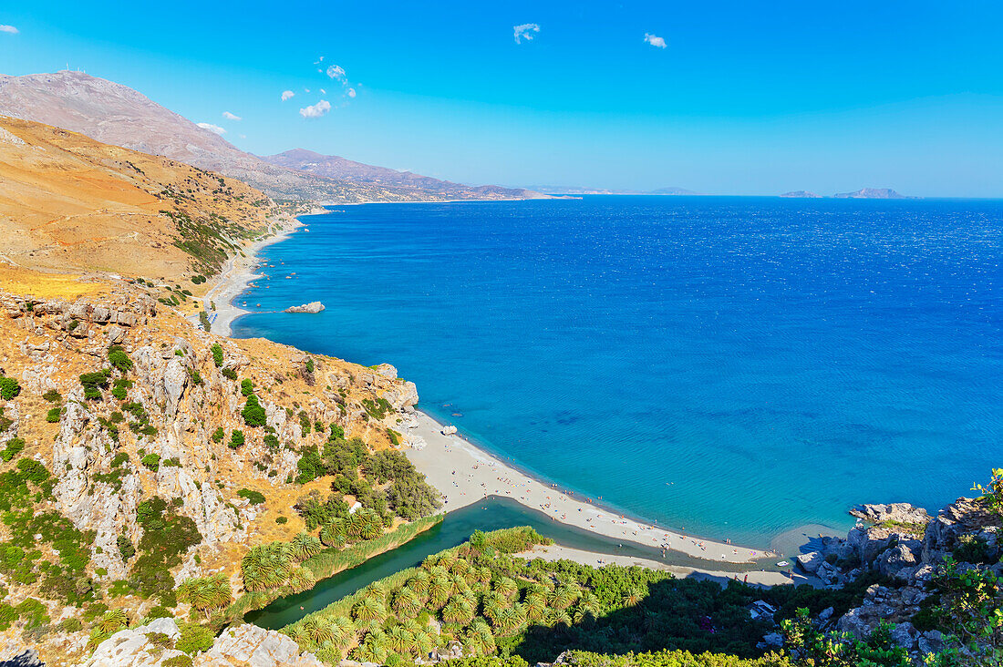 Preveli Beach, Rethymno, Crete, Greek Islands, Greece, Europe