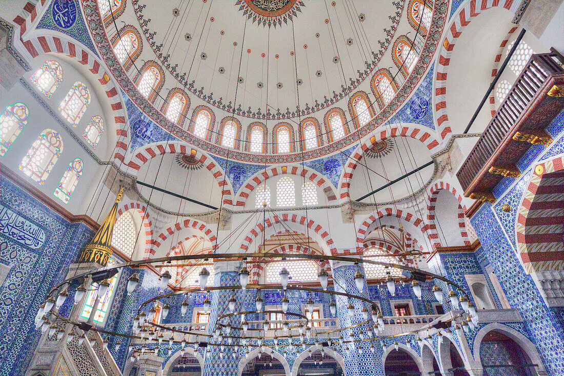 Innenraum, Rustem-Pasa-Moschee, Istanbul, Türkei, Europa
