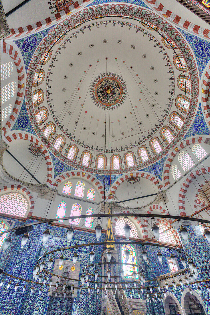 Innenraum, Rustem Pasa Moschee, Istanbul, Türkei, Europa