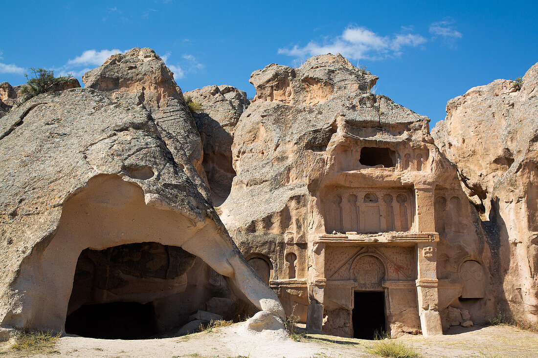 Acik Saray (Open Palace) Museum, AD 900- 1000, Gulsehir, Cappadocia Region, Anatolia, Turkey, Asia Minor, Asia
