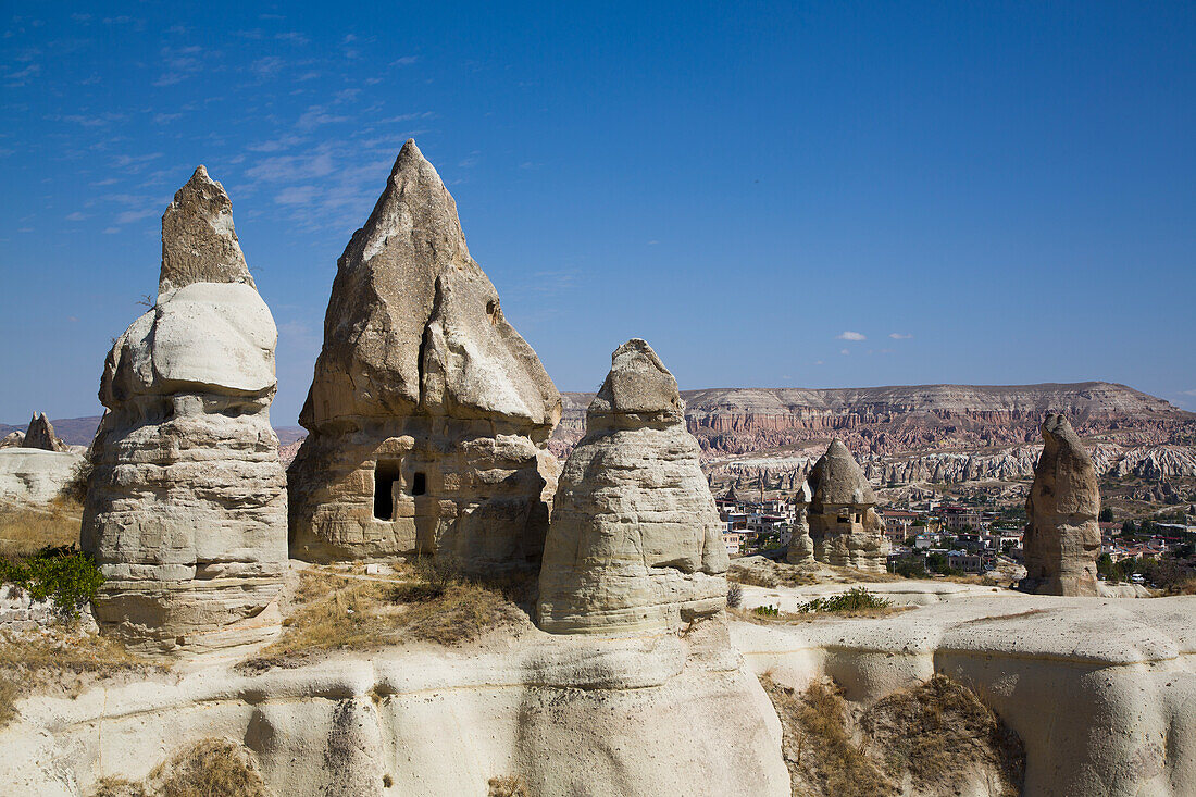 Cave Houses, Pigeon Valley, Goreme, Cappadocia Region, Nevsehir Province, Anatolia, Turkey, Asia Minor, Asia