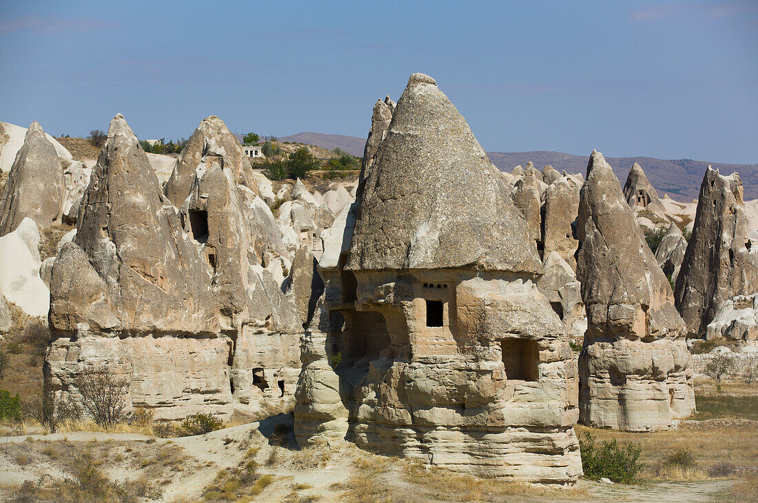 Höhlenhäuser, Taubental, Goreme, Region Kappadokien, Provinz Nevsehir, Anatolien, Türkei, Kleinasien, Asien