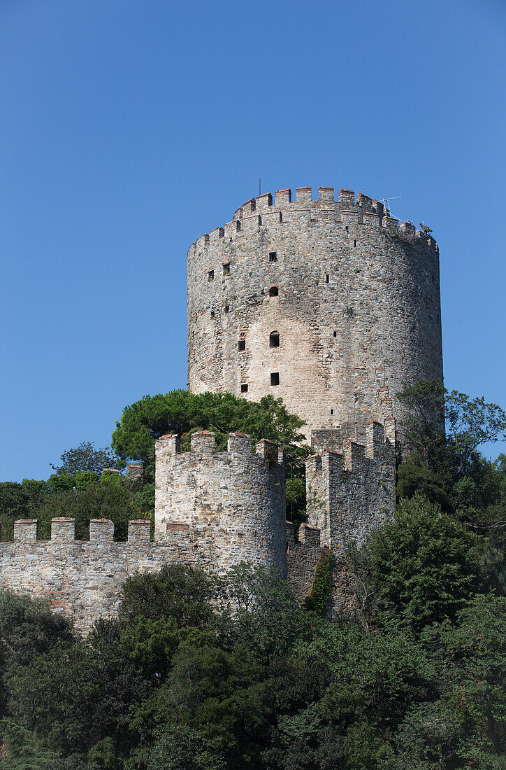 Rumeli Fortress, on Bosphorus Strait, Istanbul, Turkey, Europe