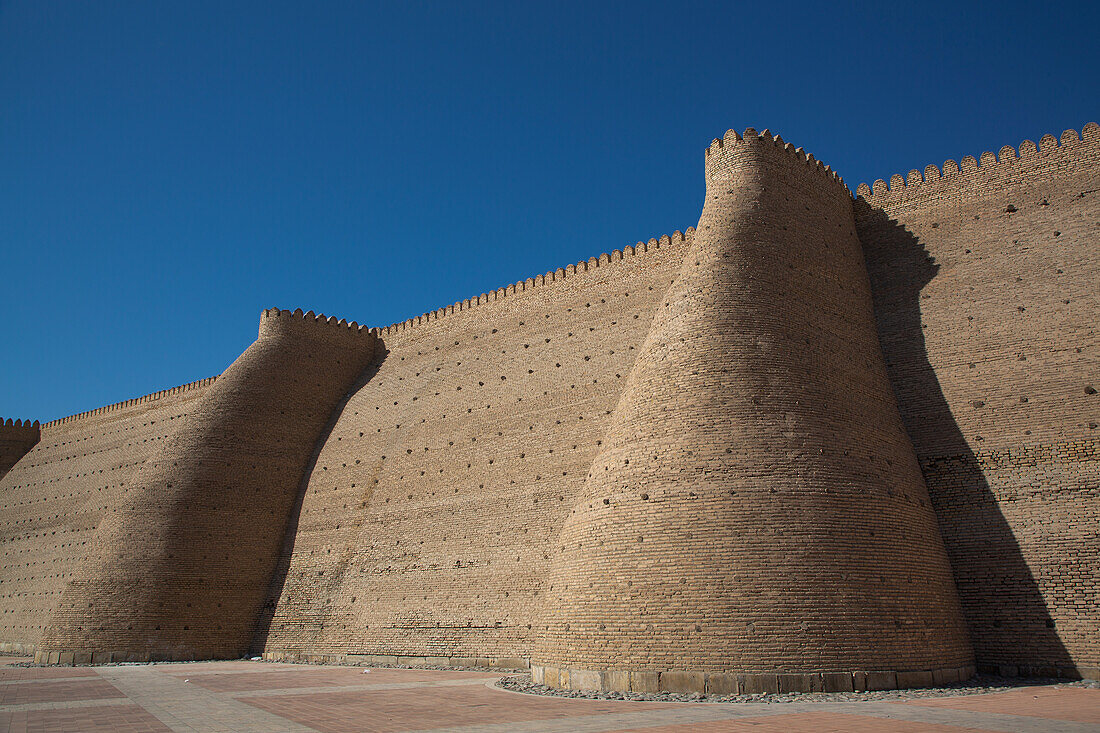 Festungsmauer, Arche von Buchara, Buchara, Usbekistan, Zentralasien, Asien