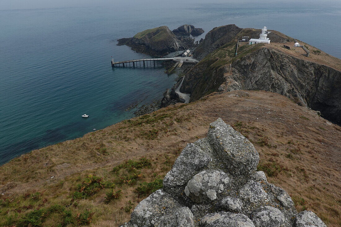 South Light, Lundy Island, Devon, England, United Kingdom, Europe