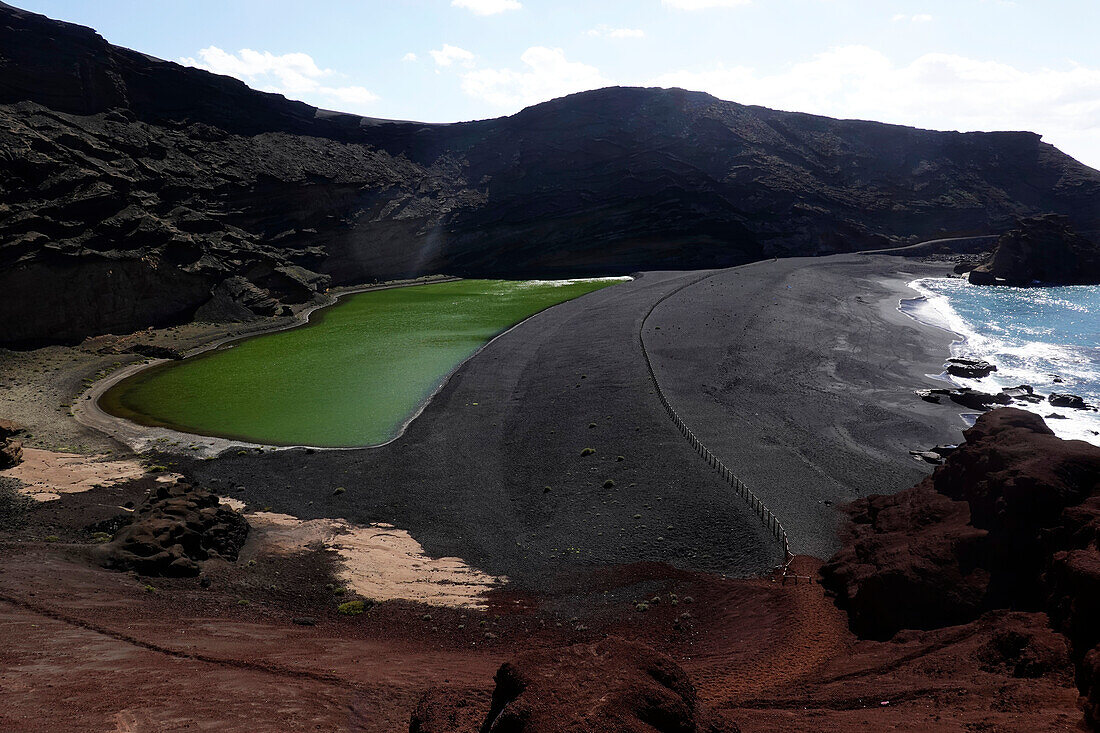 Laguna Verde, Lanzarote, Canary Islands, Spain, Atlantic, Europe