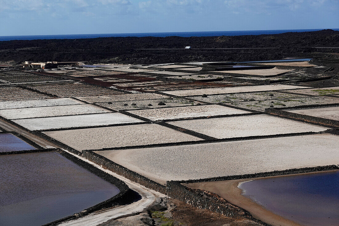 Salinen, Lanzarote, Kanarische Inseln, Spanien, Atlantik, Europa