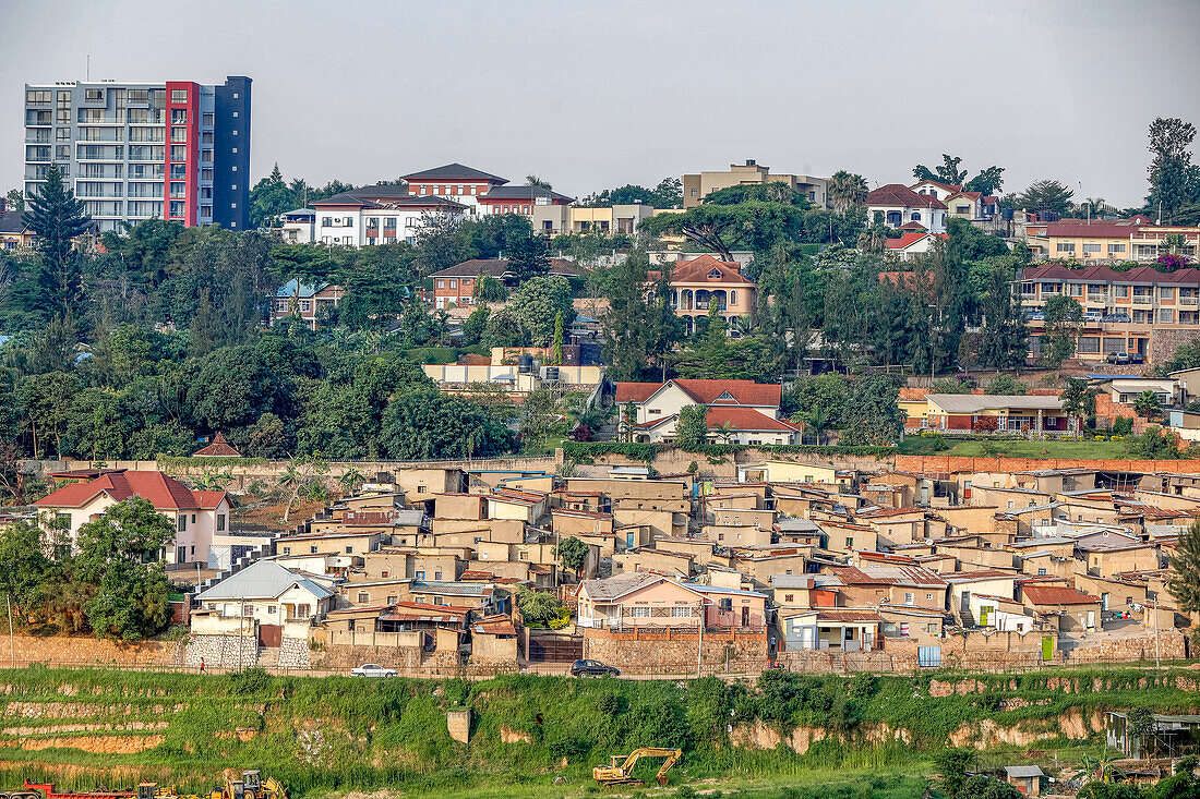 Gebäude in Kigali, Ruanda, Afrika