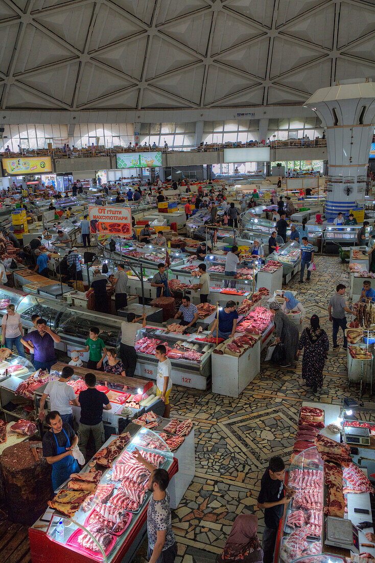 Interior, Chorsu Bazaar, Tashkent, Uzbekistan, Central Asia, Asia