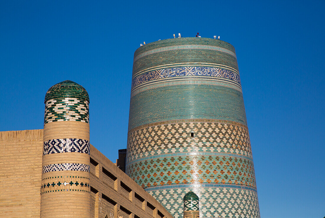 Kalta Minaret, Ichon Qala (Itchan Kala), UNESCO World Heritage Site, Khiva, Uzbekistan, Central Asia, Asia