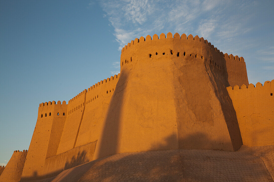 Festungsmauer, Ichon Qala (Itchan Kala), UNESCO-Welterbestätte, Chiwa, Usbekistan, Zentralasien, Asien