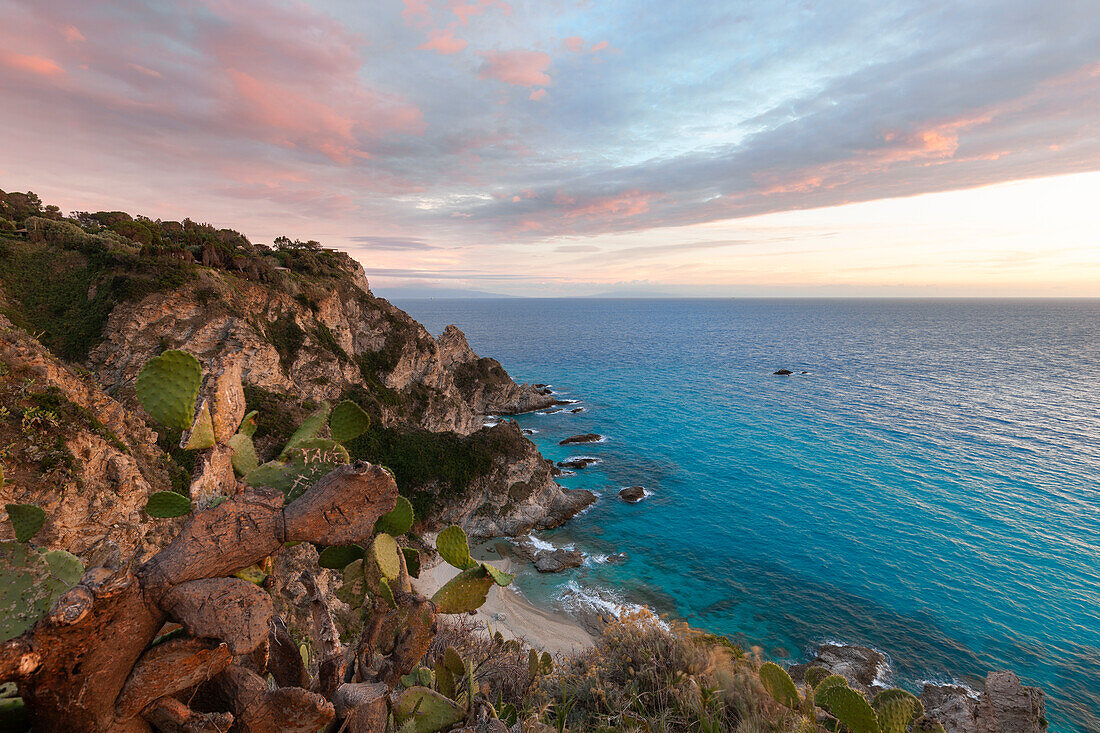 Sunset at Capo Vaticano, Province of Vibo Valentia, Calabria, Italy