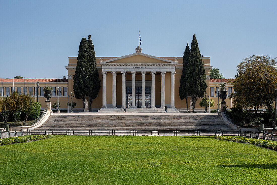 Das Gebäude von Zappio Megaro, Athen, Region Attika, Griechenland, Europa