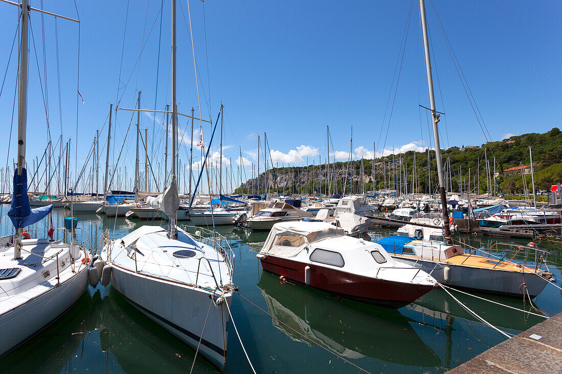 The harbour of Sistiana Bay, Duino-Aurisina, Trieste province, Friuli - Venezia Giulia, Italy.