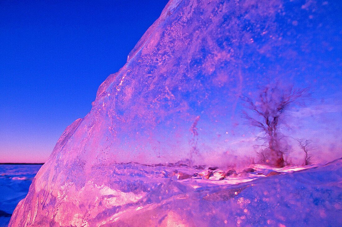 Ice and snow in Churchill, Canada