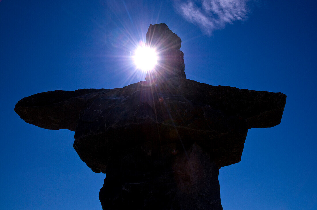 Inuksuk oder Inukshuk in Churchill, Manitoba, Kanada