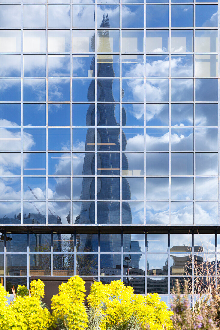 The refetction of The Shard, London, UK