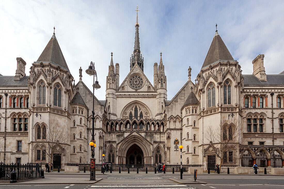 Die Royal Courts of Justice, London, Großbritannien, UK