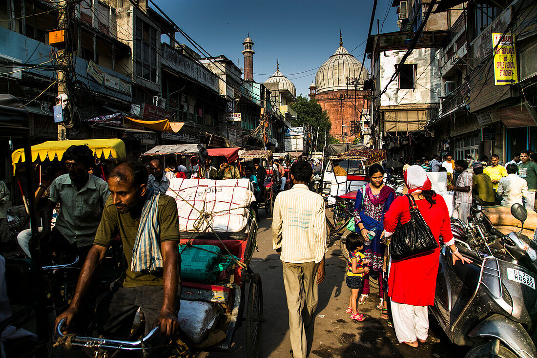 Scene in Delhi, the capital city of India