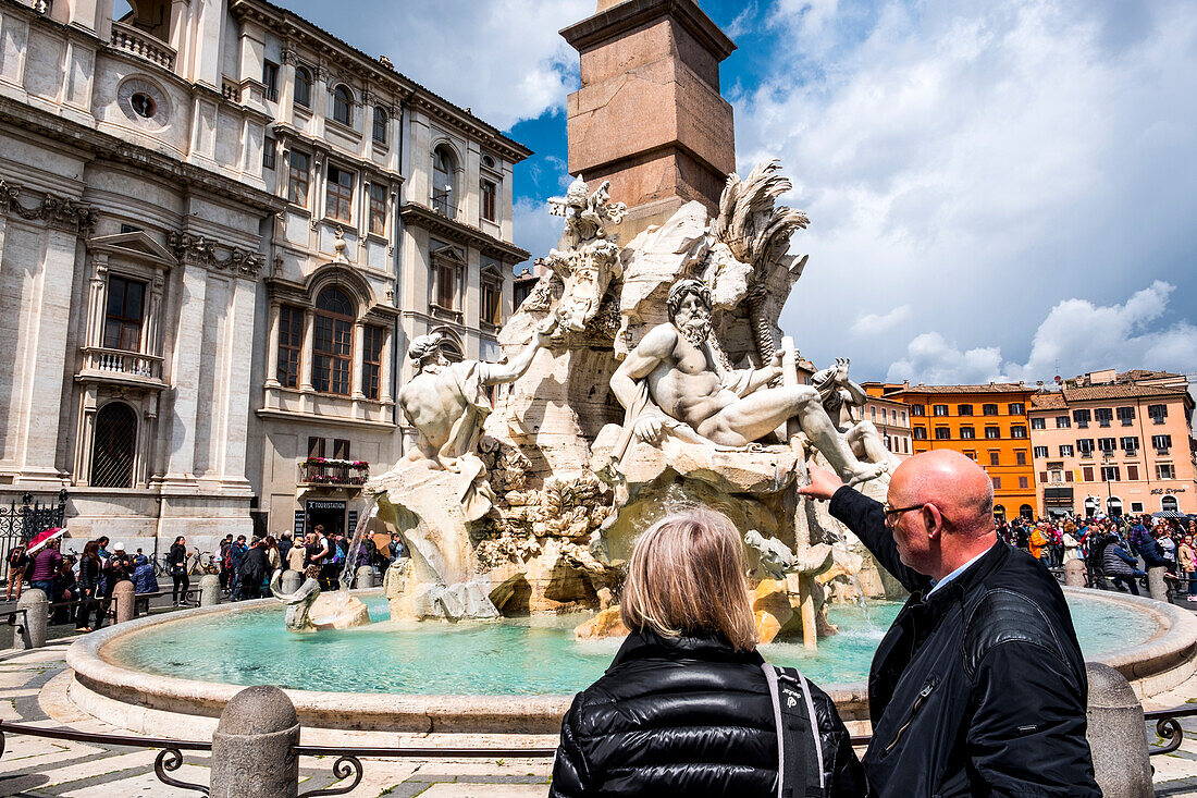 Monumentalbrunnen auf der Piazza Navona