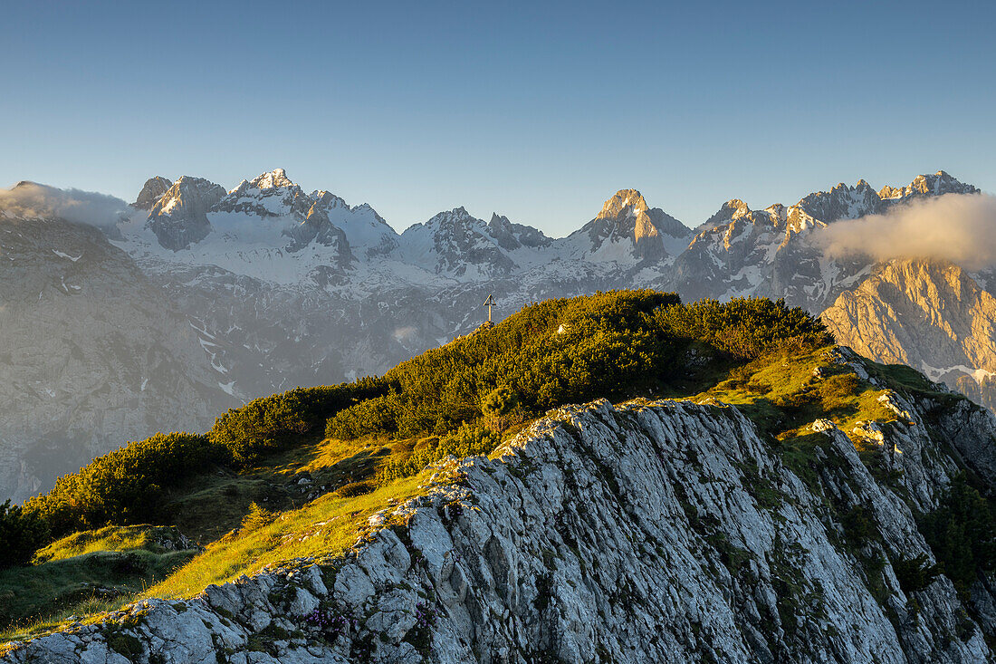 Italy,Veneto,province of Belluno,Auronzo di Cadore, the north walls of Marmarole group early in the morning