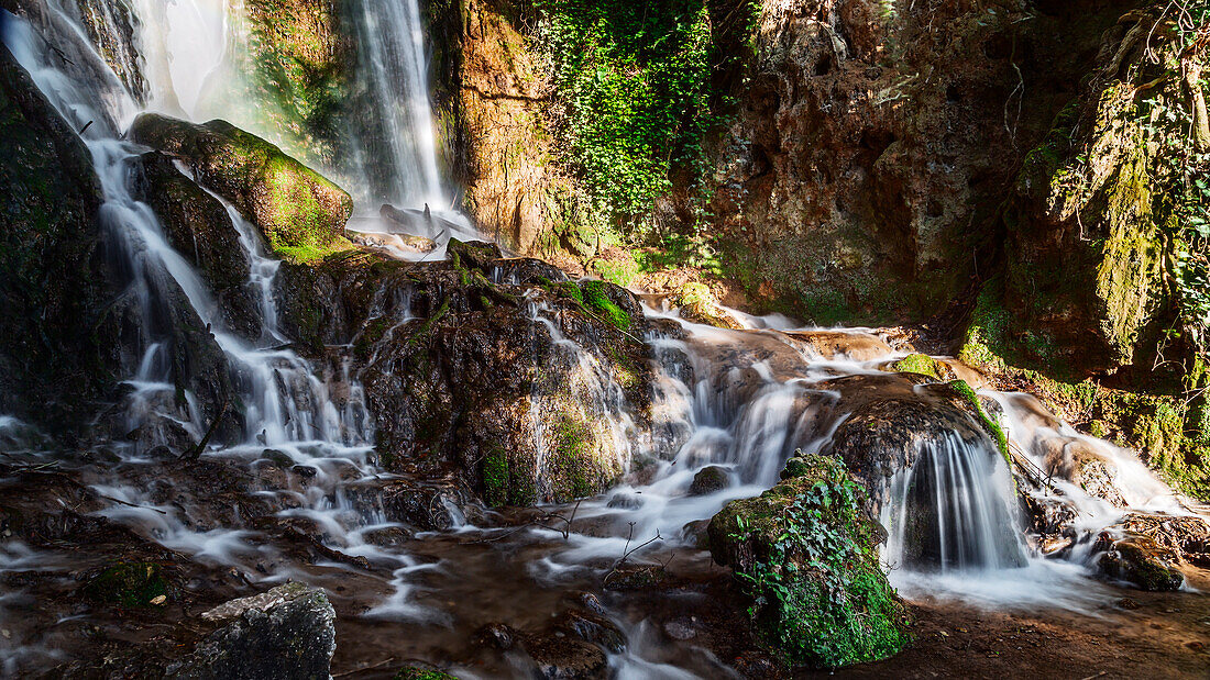 menotre wasserfälle, blass, foligno, Perugia, Umbrien, italien