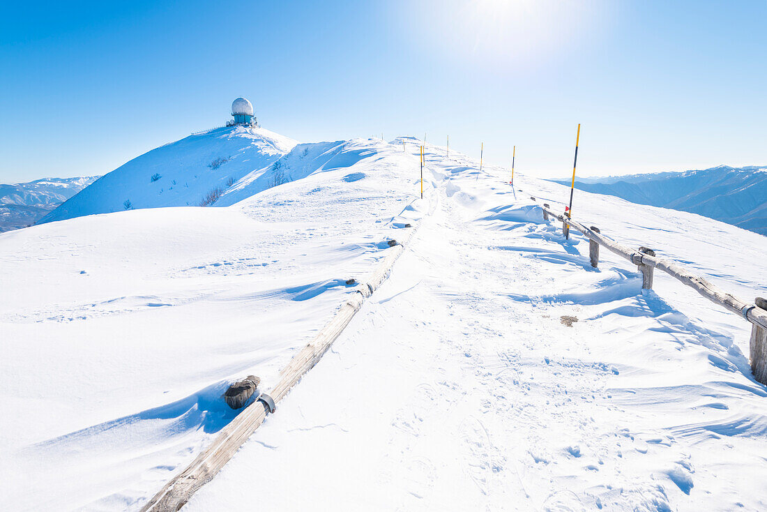 The summit of Monte Lesima (Valle Staffora, Oltrepo Pavese, Apennines, Province of Pavia, Lombardy, Italy)