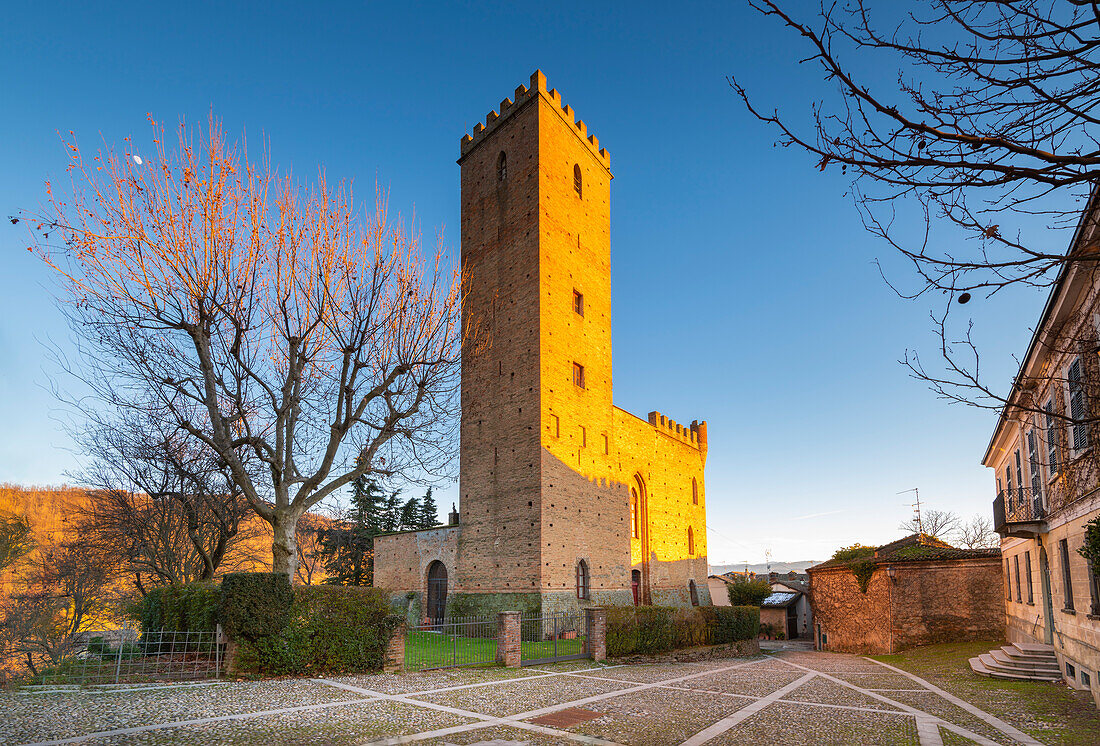 The castle of Nazzano (Valle Staffora, Oltrepo Pavese, Province of Pavia, Lombardy, Italy)