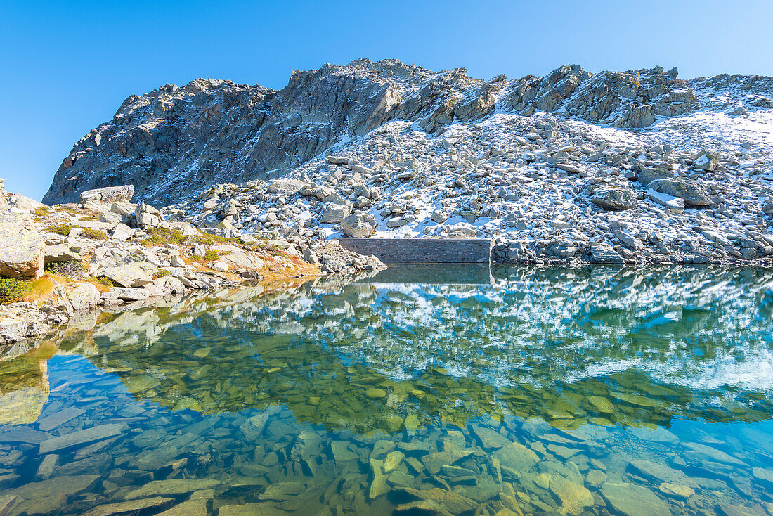 Lac Cornouy, Vallon de la Mandaz, Valle di Champorcher, Aosta-Tal, Italienische Alpen, Italien