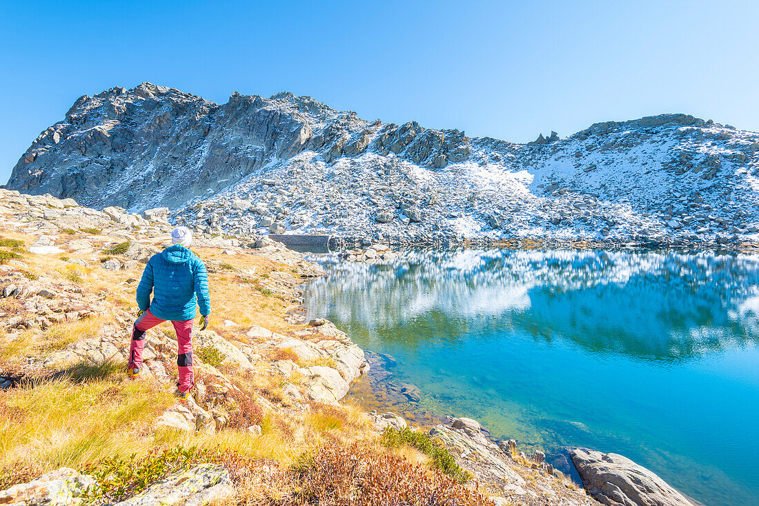 Lac Cornouy, Vallon de la Mandaz, Valle di Champorcher, Aosta-Tal, Italienische Alpen, Italien