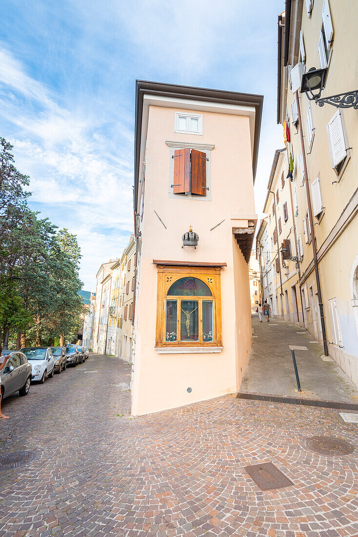 Typische Straßen von Triest, Provinz Triest, Friaul-Julisch-Venetien, Italien