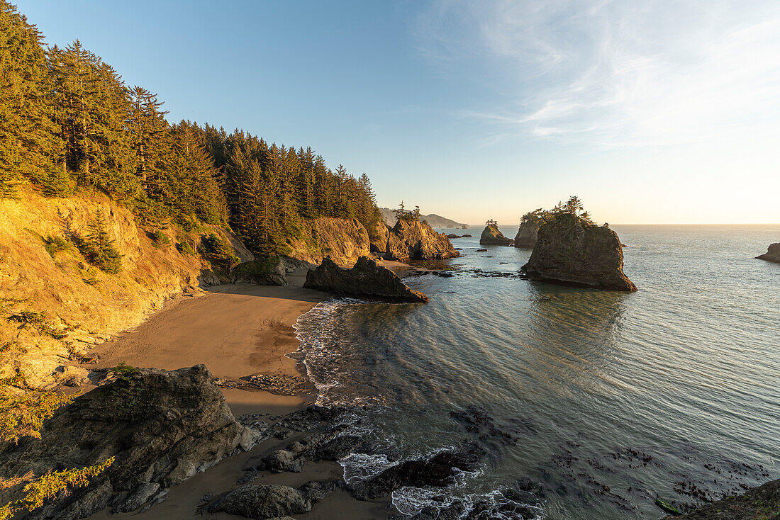 Landscape at Second Beach, part of the Samuel H. Boardman Scenic Corridor State Park. Brookings, Curry county, Oregon, USA.