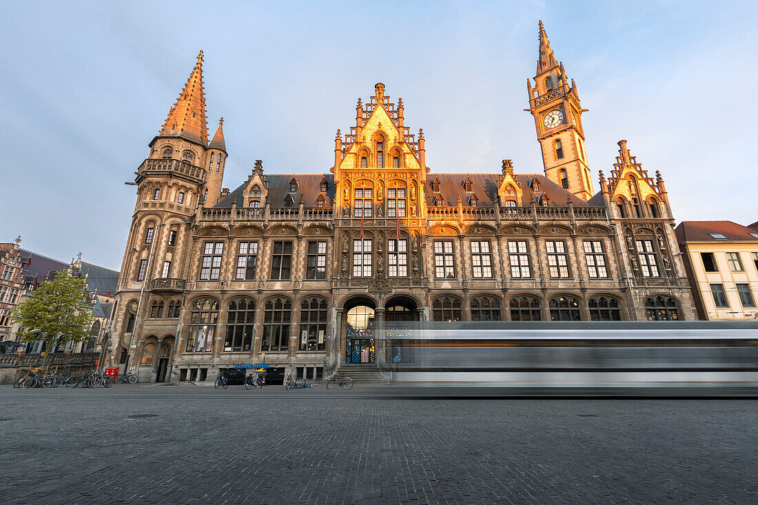 Korenmarkt square in Ghent (East Flanders, Flemish Region, Belgium, Europe)