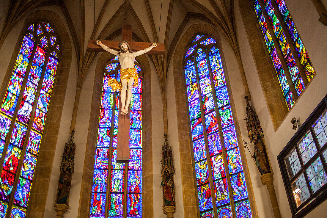 Interior, parish church of stadtpfarrkirche, in the street Herrengasse, Graz, Austria