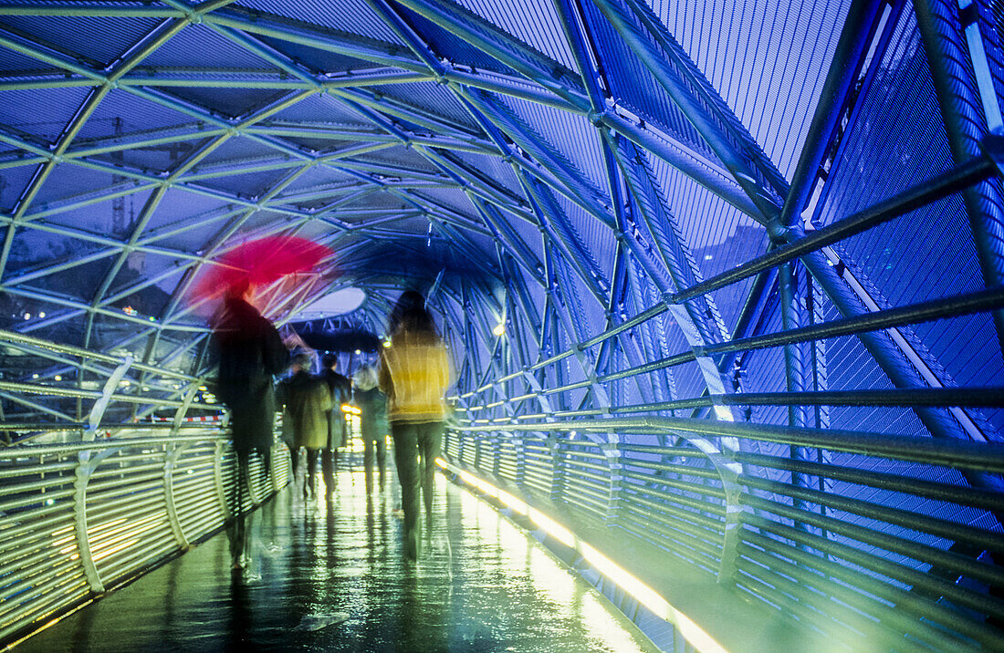 Innenansicht der Murinsel, Murinsel an der Mur, Graz, Österreich, Europa