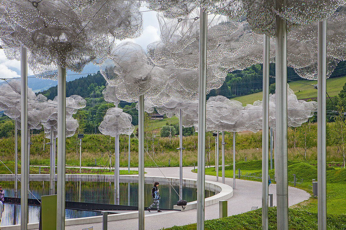 Crystal Cloud and Mirror Pool, Swarovski Kristallwelten, Crystal World museum, Innsbruck, Austria